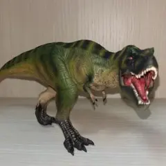 ティラノサウルス　グリーン　フィギュア　模型 約30cm