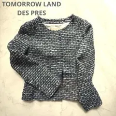 DES PRES ツイード ノーカラージャケット 卒業式　入学式のサムネイル