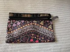 LeSportsac 花柄ポーチ 小型