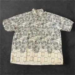 TOMMY BAHAMAボタニカル ヤシの木 スクエア ベージュ レトロ Lのサムネイル