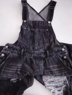 ブラック オーバーオール