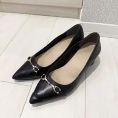 RANDA ゴールドパーツパンプス レディース