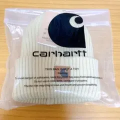 新品未使用 カーハート ニット帽 ベージュ
