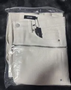 goar.archive 白 クロコ　レザーパンツ　M