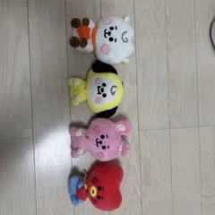 BT21 ぬいぐるみセット クリップ付き