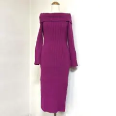SHEIN ❤︎オフショルダー ニットワンピース M