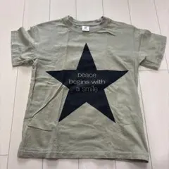 ぽ*て様 devilrock カーキ Tシャツ 星形プリントのサムネイル