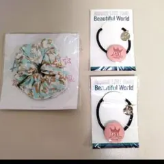 嵐 Hawaii シュシュ＆髪ゴム2点 赤