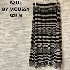 アズールバイマウジー　スカート　【M】　ブラック系　ボーダー柄　カジュアル
