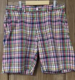 Polo Ralph Lauren ピンクチェック柄ショートパンツ　W34