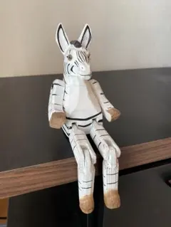 木製 ゼブラ 置物 インテリア
