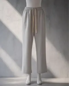 グレー イージーパンツ ウエストゴム 日本製