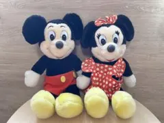 レトロ　ぬいぐるみ　ミッキーミニー　セット