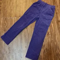 130サイズ　KP 薄手のコーデュロイパンツ　パープル　裾折り返し可能