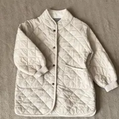 しまむら　アウター　コート　キルティング　ベージュ　120 女の子