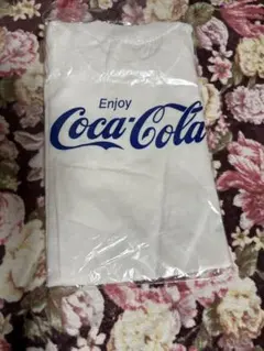 コカコーラ Tシャツ 白 青ロゴ Enjoy