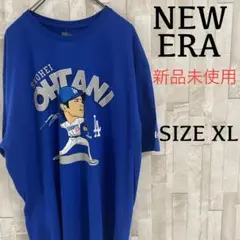 【新品未使用タグ付】NEW ERA 大谷翔平 ピッチャー Tシャツ XL 青色