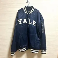 サイズM】ZARA YALE UNIVERSITY スタジャン ネイビー - メルカリ
