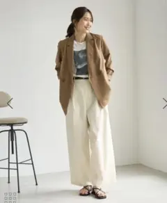新品タグ付き！ROPE PICNIC エアリーリネンライクジャケットのサムネイル