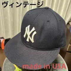 アメリカ製　ヴィンテージ　ニューエラ　オーセンティック　ニューヨーク　ヤンキース
