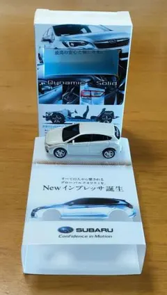 【新品未使用】SUBARU New インプレッサ プルバック式ミニカー 白のサムネイル