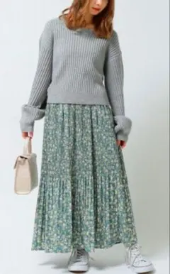 Ray Cassin 花柄　ロングワンピース