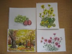 原画　色々な水彩画（その３）４点