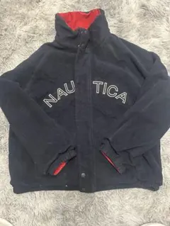 NAUTICA フリースジャケット ネイビー/レッドリバーシブル