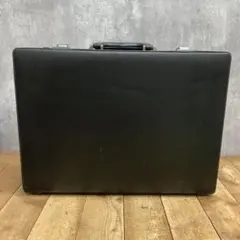 A-1 【希少・実用的】ヴィンテージ ブラックレザー アタッシュケース 多機能 アザラシ毛皮のアタッシュケース 長期保存品 - メルカリ