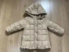 100㎝　petit main ベージュ　キャメル　ダウンコート　ジャケット