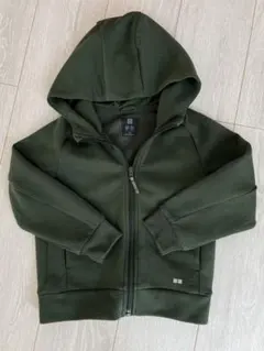 UNIQLO フルジップパーカー 110サイズ オリーブグリーン