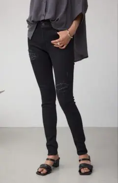 AZUL DENIM リペア スキニー デニム S 250IAB12-0571