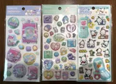 はぴたんぶいポップデコパーティー　平成はっぴーフォン ポチャッコ 3枚セット