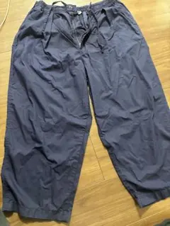 UNIQLO ワイドパンツ XL ネイビー