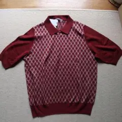 NEW YORKERダイヤモンドパターン 半袖ニット