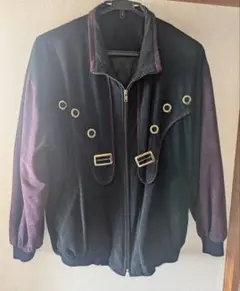 カジュアルベルベットジャケット 紫