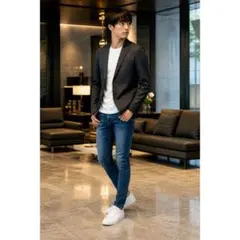 小澤征悦着用モデル　MEN’S BIGI サマーツイード ジャージジャケット 小澤征悦着用モデル MEN'S BIGI サマーツイード ジャージジャケット
