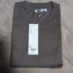【最終価格】UNIQLO U クルーネックT 長袖 khaki XL