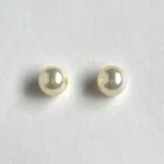 あこや真珠 7.4mm スリークォーター ペア 2個 てり艶良好 7055