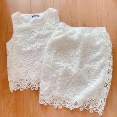 ROSE BUD 　フラワー　レース　セットアップ