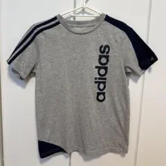 adidas グレー ネイビー Tシャツ　子供用