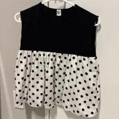 ORC ドット柄 ノースリーブ Tシャツ 150