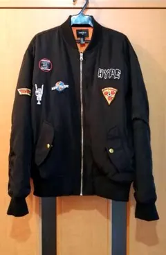 黒オレンジ赤ピザ目玉サンタクルーズパンクバックプリントHYDEFOREVER21