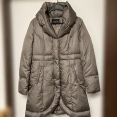 INDIVI シルバーグレー 女優襟ダウンコート　38