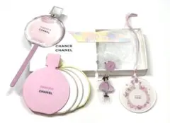 CHANELCHANCE ミラー、チャーム、ステッカー、ムエット、リボン5セット