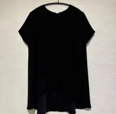 YOKOCHAN 黒　 ハーフスリーブトップス　40のサムネイル
