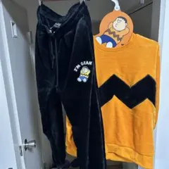 新品未使用】ハンガー付き☆ ドラえもん　裏起毛上下 ジャイアン　サイズLL