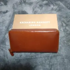 KATHARINE HAMNETT レザー長財布 ブラウンのサムネイル