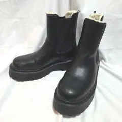Ｈ＆Ｍ　サイドコアブーツ　黒　24〜25cm厚底のサムネイル