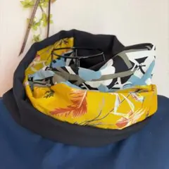 コットンスヌード　No.434　ねじれスヌード　つけ襟感覚　ハンドメイド